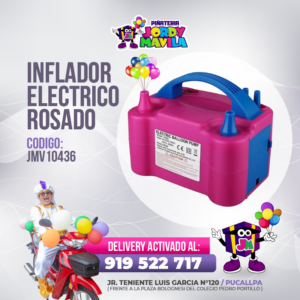 INFLADOR ELECTRICO ROSADO