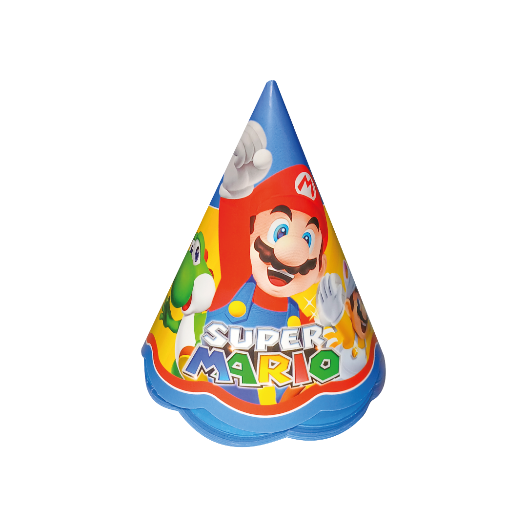 10 GORROS CONOS MARIO BROS