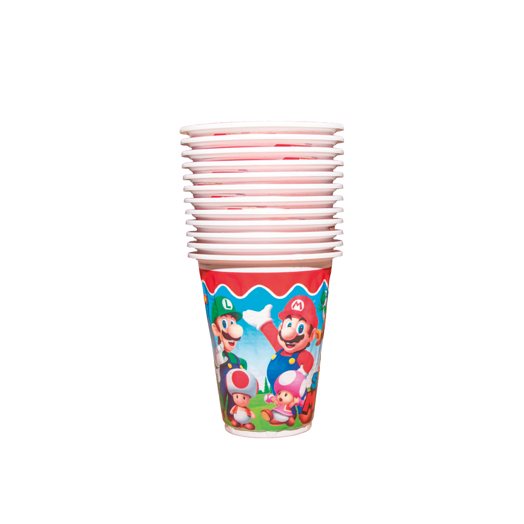 12 VASOS MARIO BROS