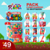 PACK DE 10 INVITADOS MARIO BROS