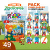 PACK DE 10 INVITADOS ZOOTOPIA